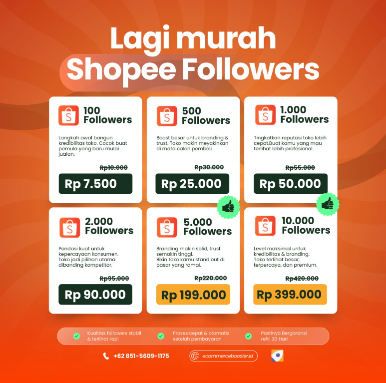 Followers shopee